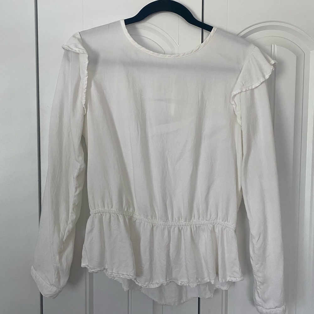 Bella Dahl long sleeve tie back blouse
